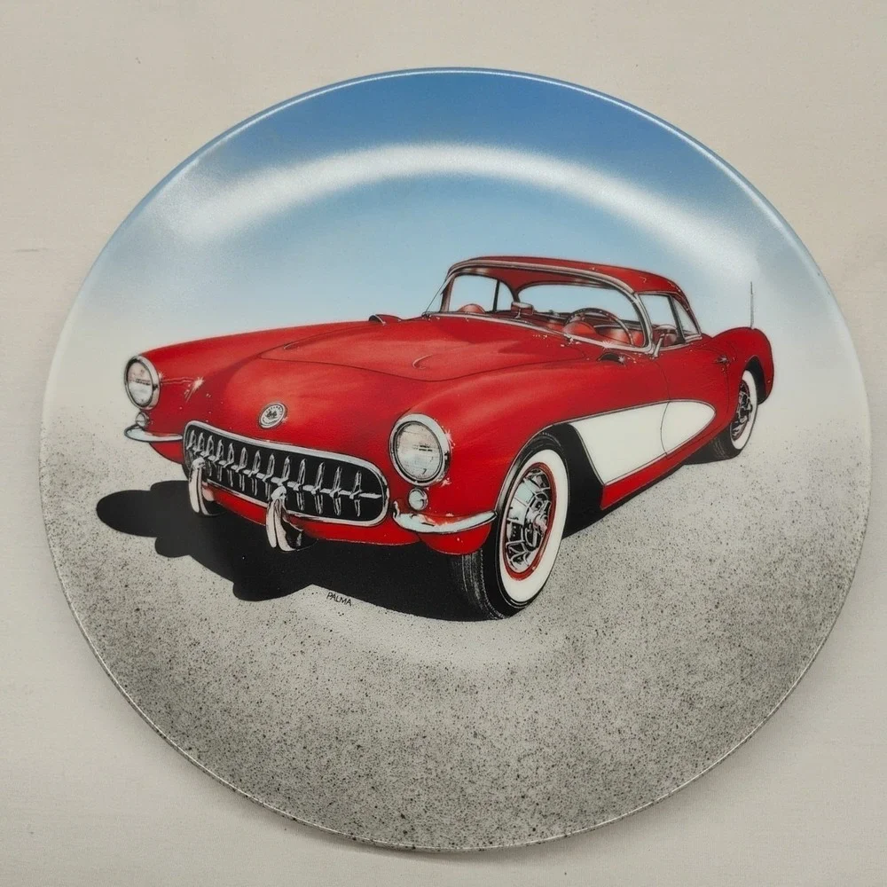 Delphi Palma Dream Machines 1 2 Limited Edition T Bird Corvette Collector Plates